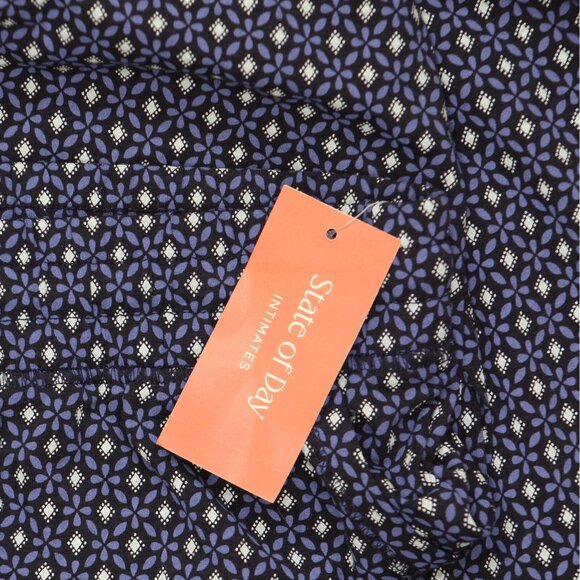 NWT State Of Day Womens Jogger Pajama Pants 100180166MS Diamond Geo Blue XL - Picture 4 of 5